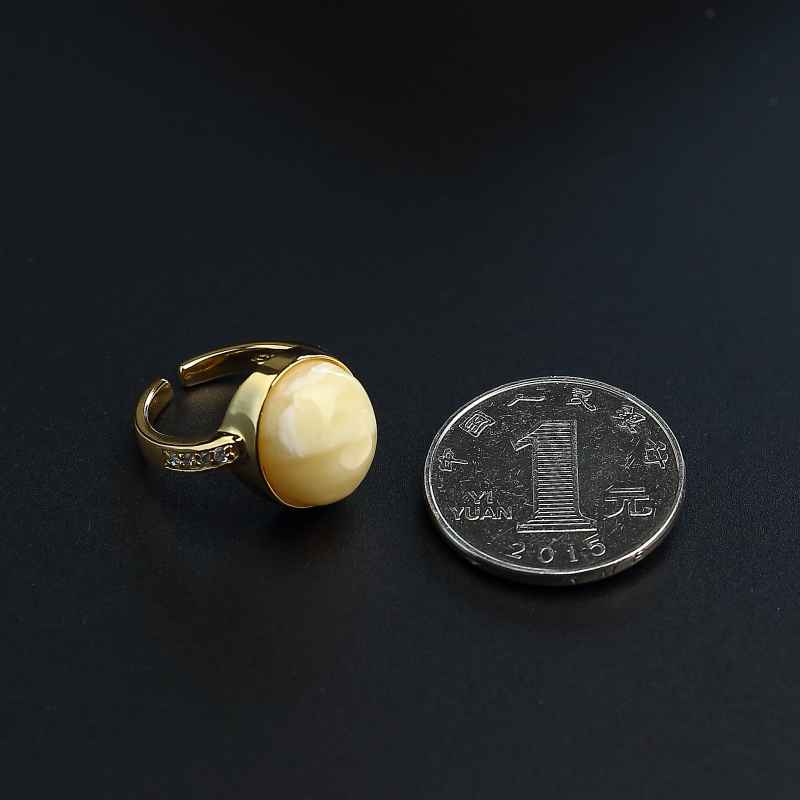 天然白花蜜戒指 - 红掌柜