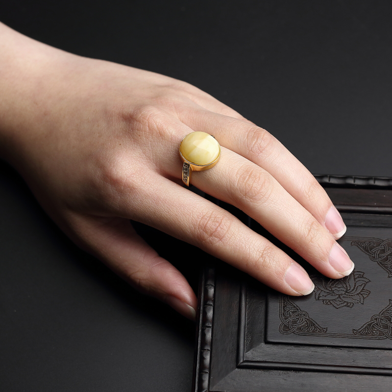 波罗的海白花蜜戒指 - 红掌柜