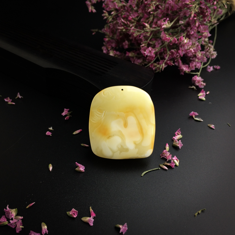 白花蜜蜜蜡福在眼前吊坠 - 红掌柜