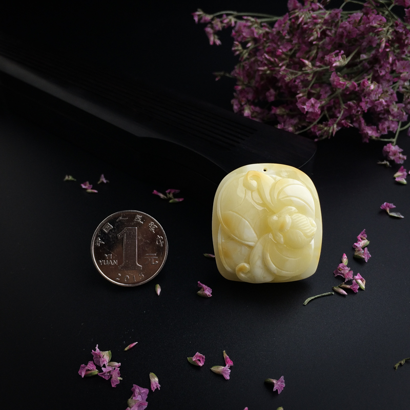 波罗的海天然蜜蜡福在眼前吊坠 - 红掌柜