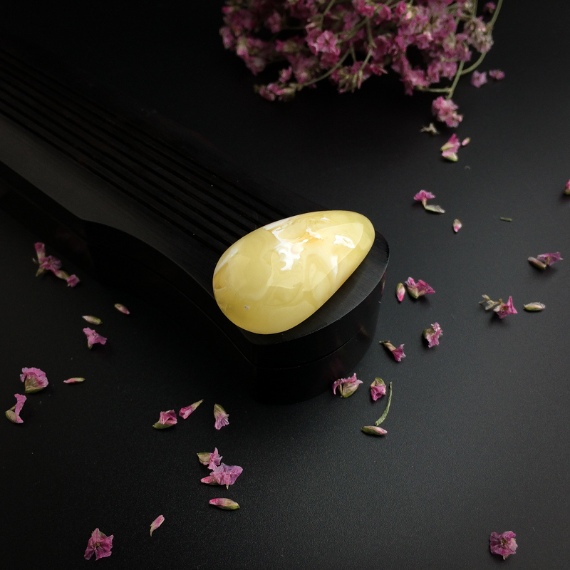 白花蜜蜜蜡水滴吊坠-红掌柜