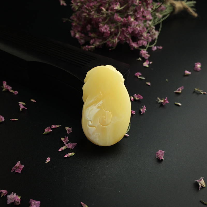 波罗的海天然蜜蜡钱袋吊坠-红掌柜