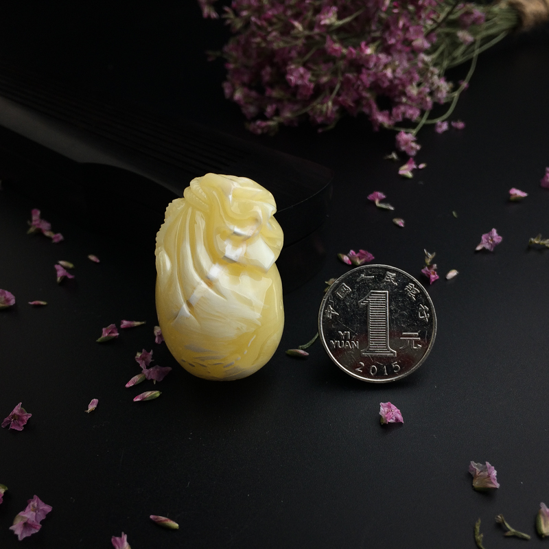 波罗的海白花蜜蜜蜡吊坠-红掌柜