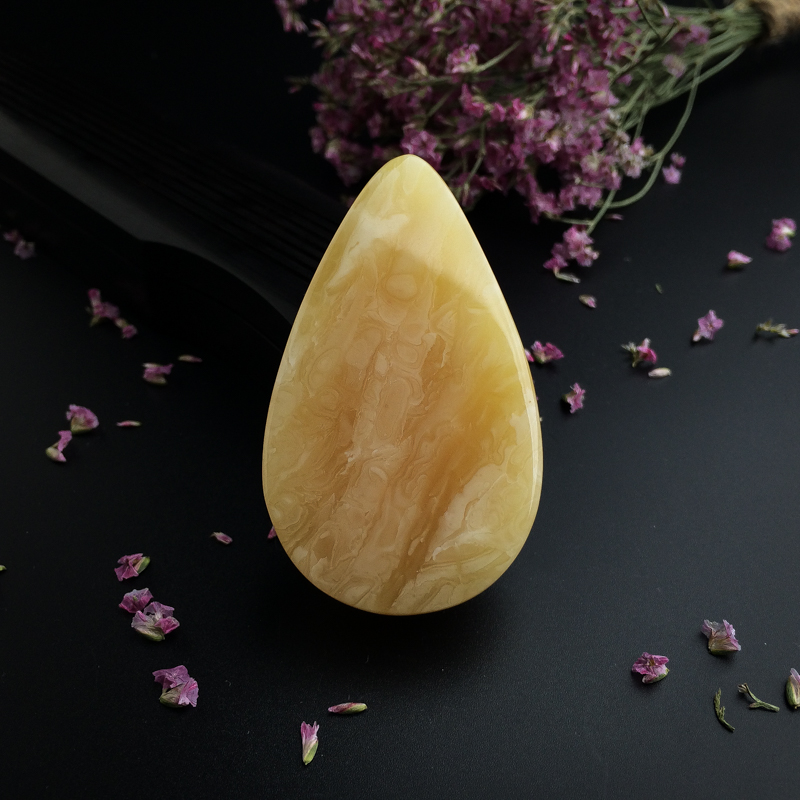 波罗的海天然蜜蜡水滴吊坠-红掌柜