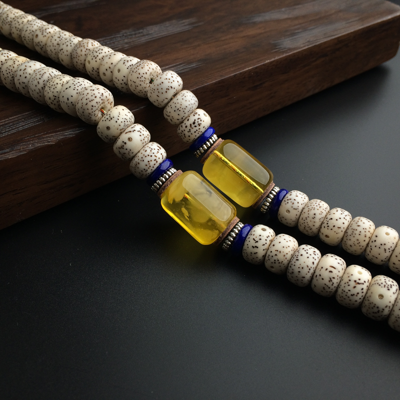 波罗的海金绞蜜蜜蜡佛珠-红掌柜