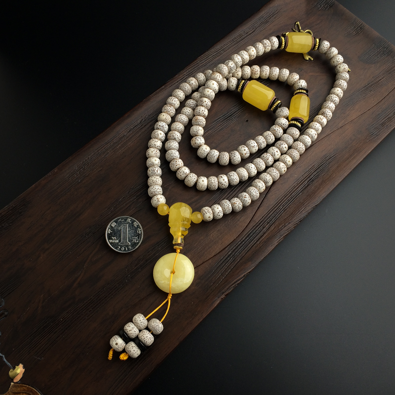 蜜蜡平安扣项链-红掌柜