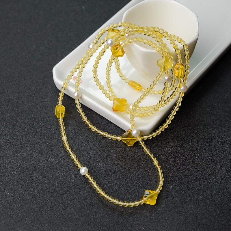 3.5mm波罗的海金珀长链手串-红掌柜