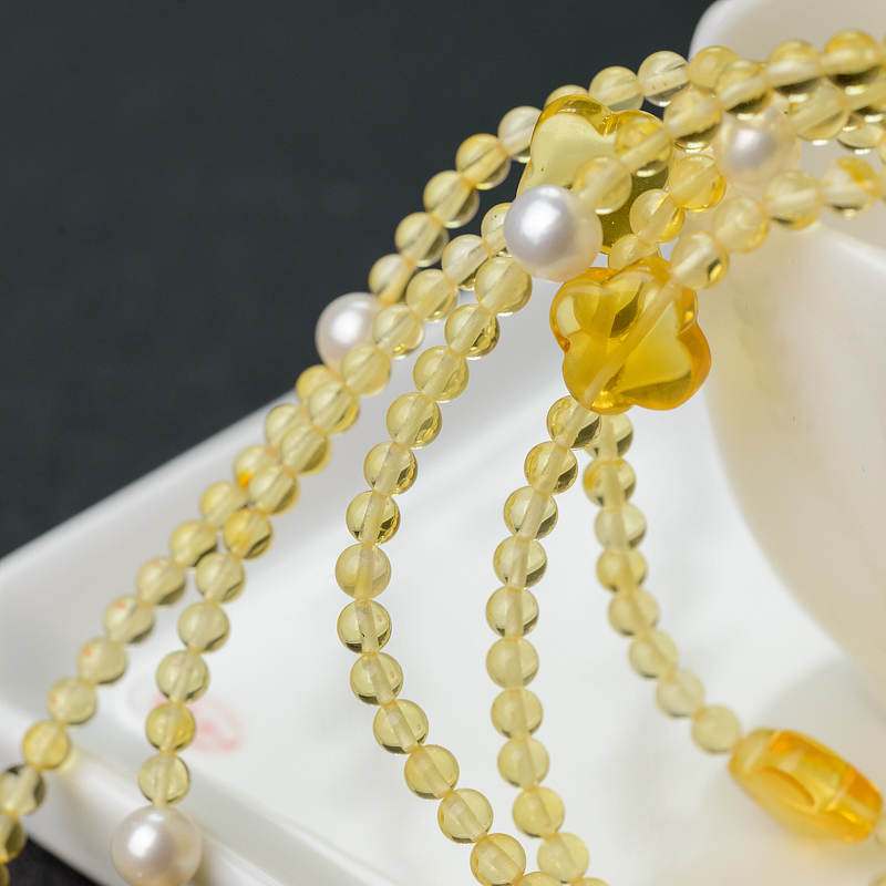 3.5mm波罗的海天然金珀手串-红掌柜