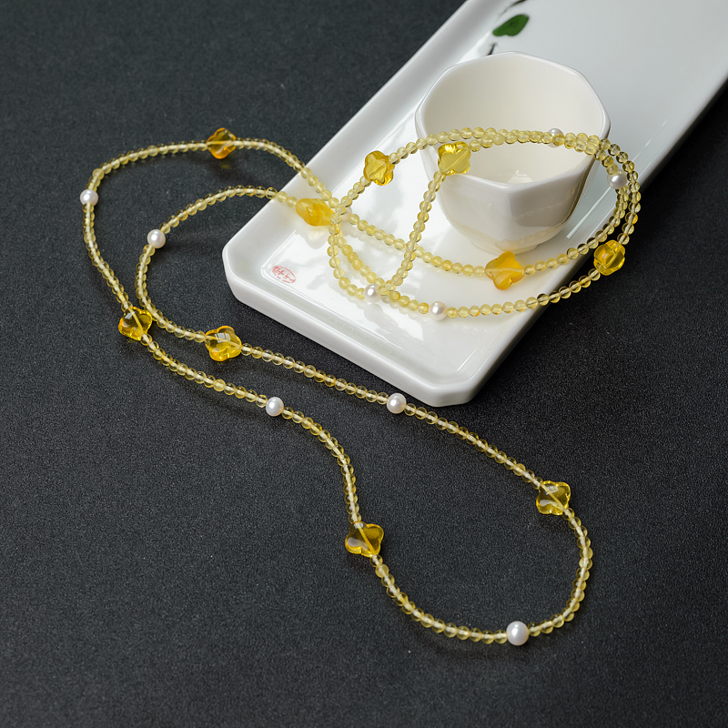 天然金珀长链手串-红掌柜