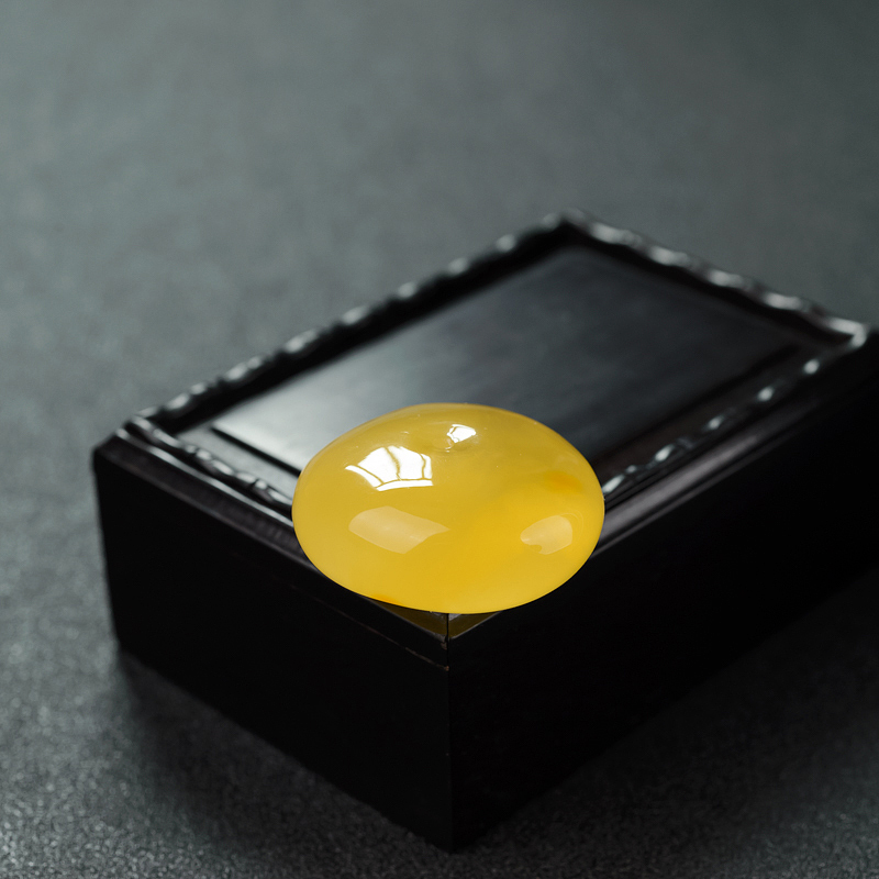 波罗的海金绞蜜鸡油黄蜜蜡平安扣吊坠-红掌柜