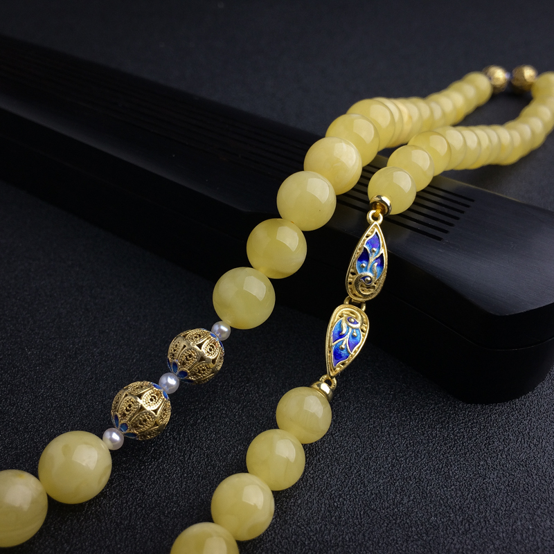 波罗的海鸡油黄蜜蜡 - 红掌柜