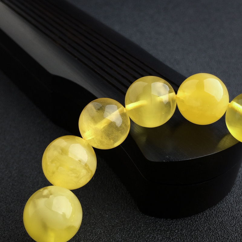 波罗的海天然鸡油黄金绞蜜蜜蜡手串 - 红掌柜