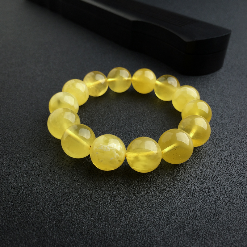 波罗的海鸡油黄金绞蜜蜜蜡手串 - 红掌柜