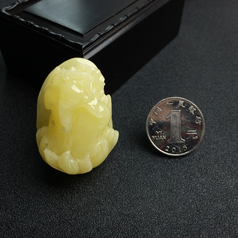 天然柠檬黄蜜蜡挂坠 - 红掌柜