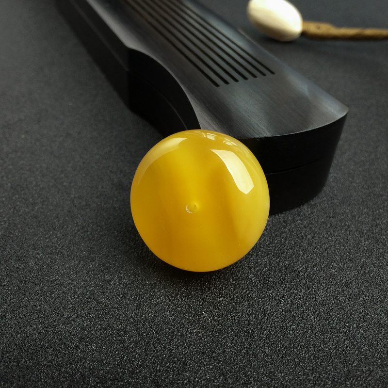 波罗的海鸡油黄蜜蜡平安扣吊坠-红掌柜