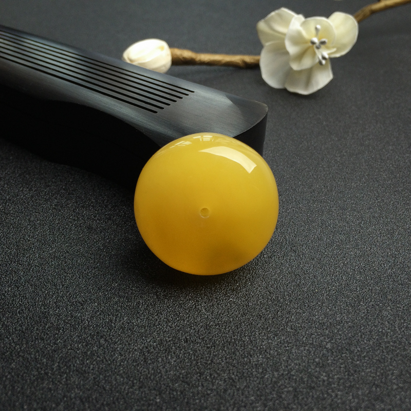 波罗的海天然蜜蜡平安扣吊坠-红掌柜