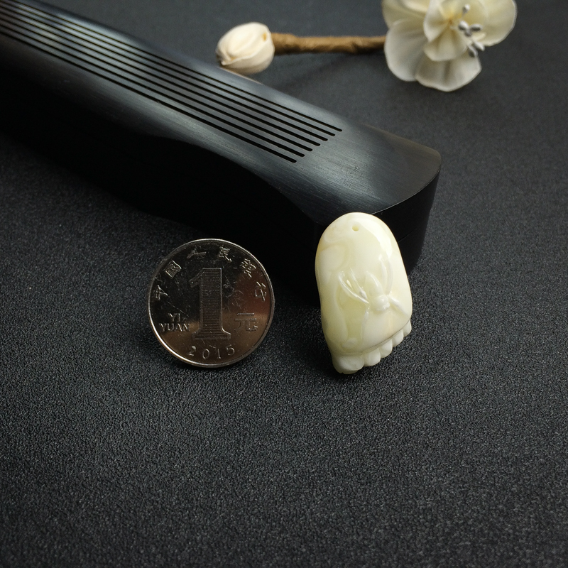 波罗的海象牙白白蜜吊坠-红掌柜