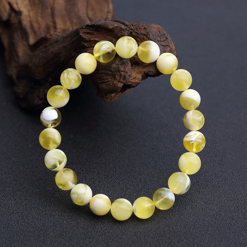 波罗的海天然鸡油黄白花蜜手串 - 红掌柜