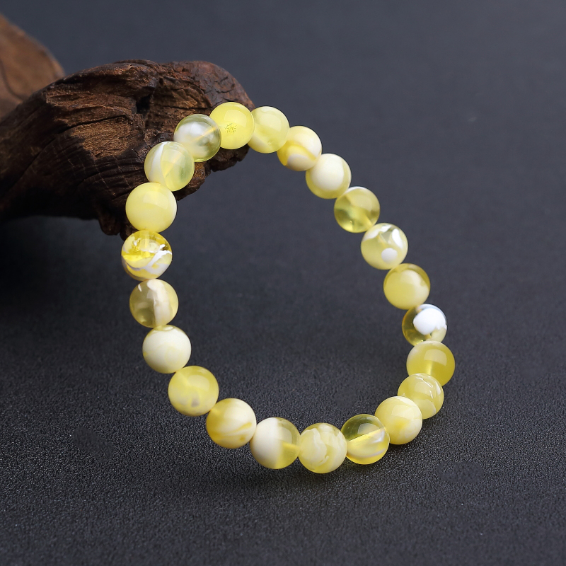 鸡油黄白花蜜手串 - 红掌柜