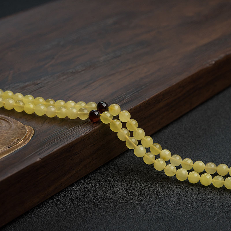 蜜蜡108佛珠 - 红掌柜