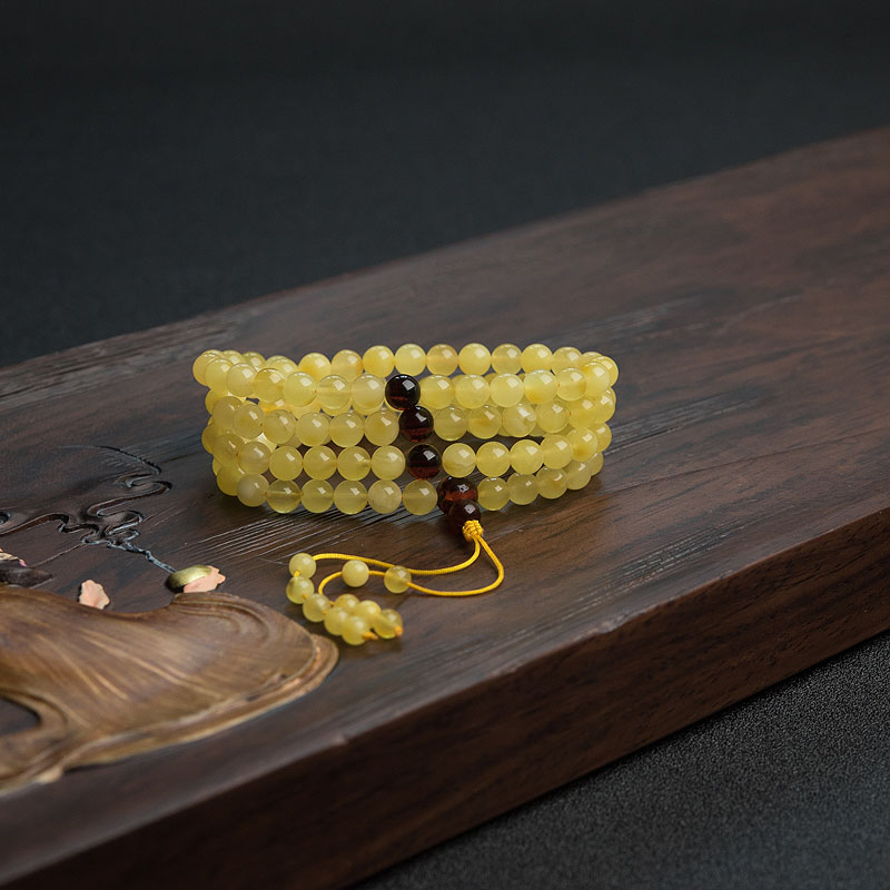 蜜蜡108佛珠 - 红掌柜