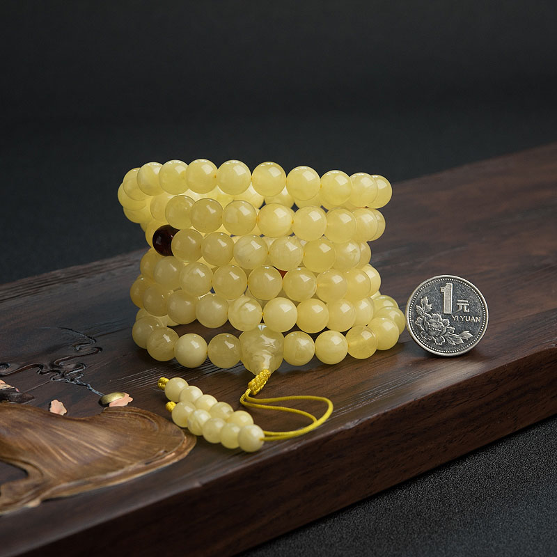 波罗的海蜜蜡佛珠 - 红掌柜