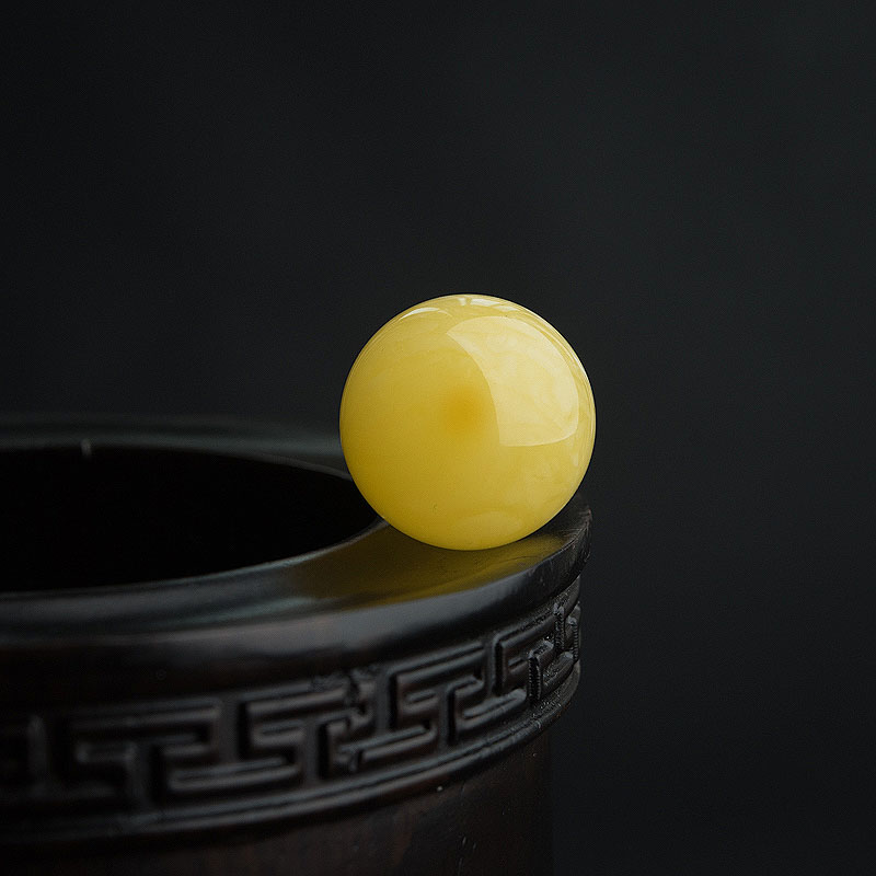 蜜蜡圆珠-红掌柜