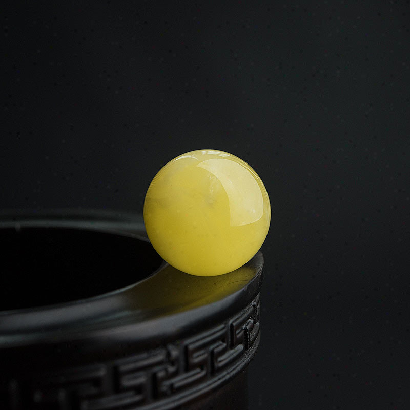 蜜蜡圆珠-红掌柜