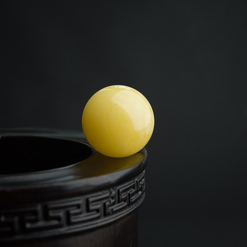 24mm蜜蜡圆珠-红掌柜