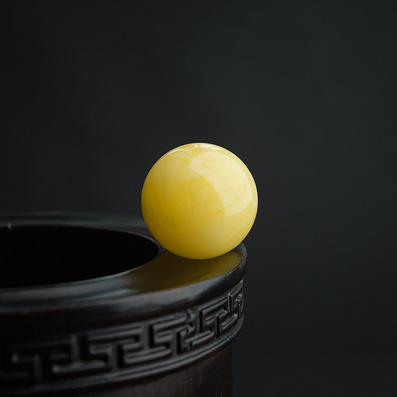 蜜蜡圆珠-红掌柜