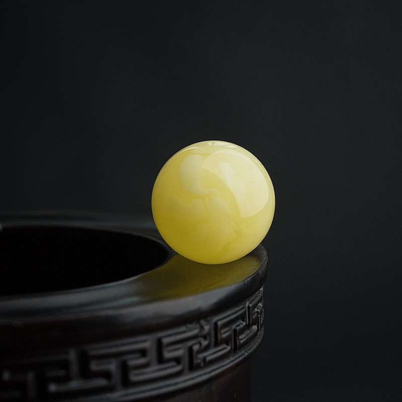 蜜蜡圆珠-红掌柜