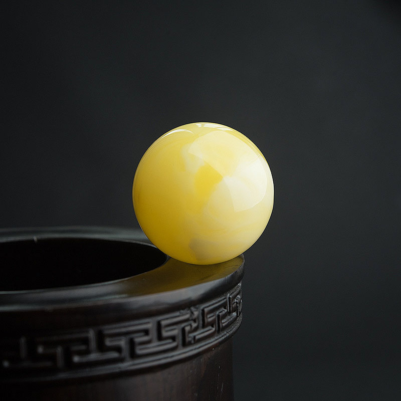 33mm蜜蜡圆珠-红掌柜