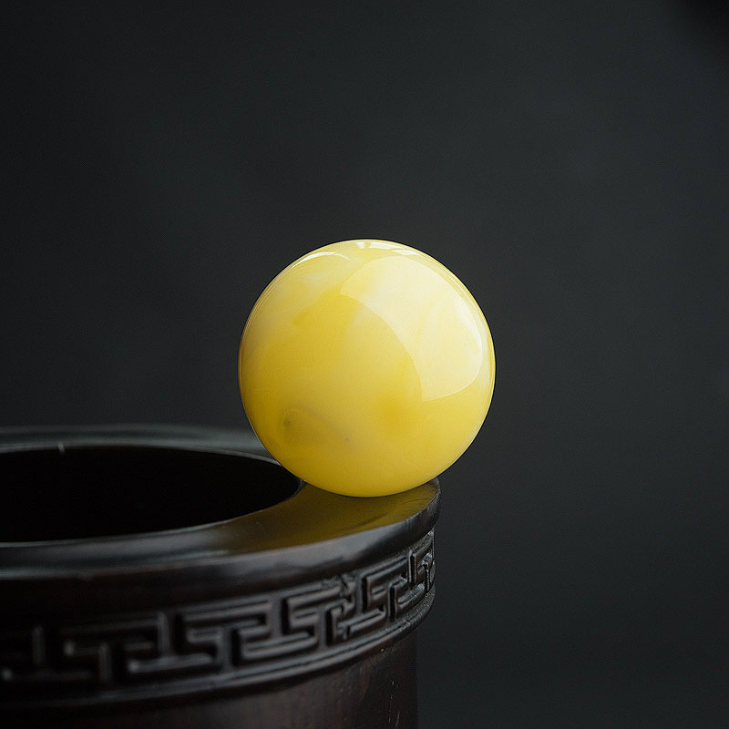 33mm白花蜜圆珠-红掌柜