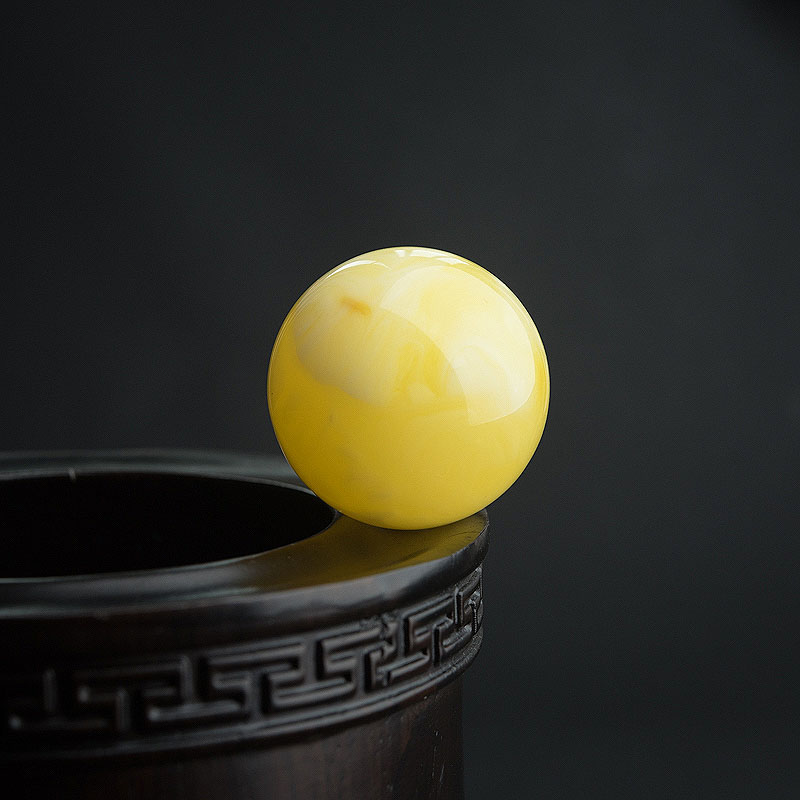 33mm蜜蜡圆珠-红掌柜