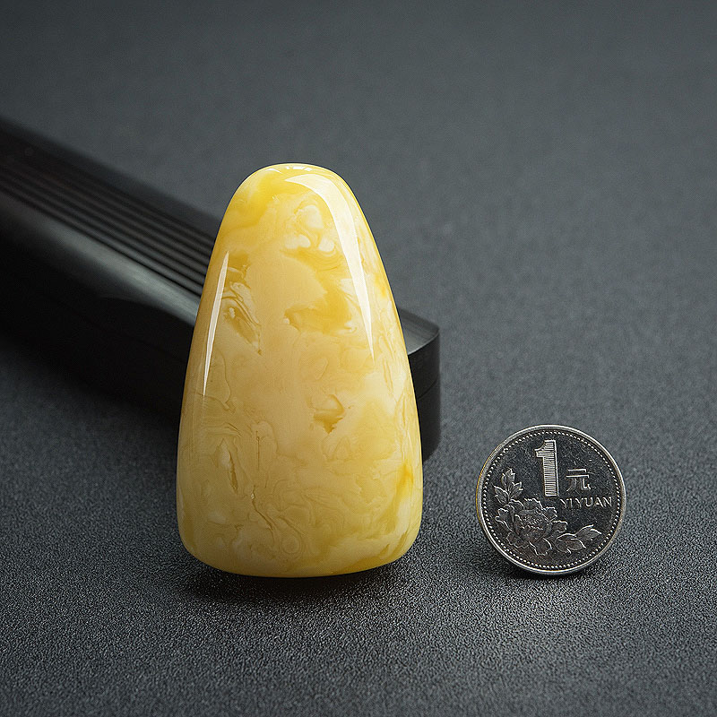 天然蜜蜡随形吊坠-红掌柜