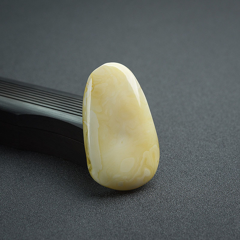 白花蜜蜜蜡随形吊坠-红掌柜