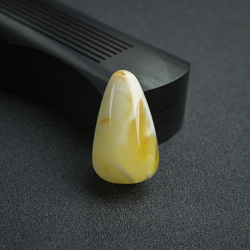 白花蜜蜜蜡水滴吊坠-红掌柜