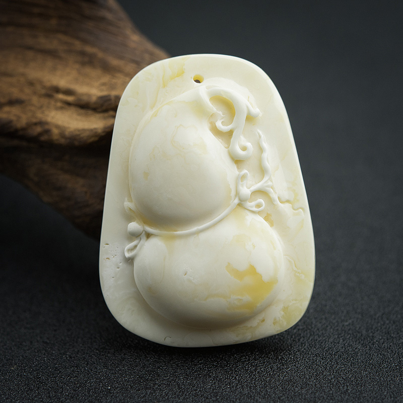 天然波罗的海白蜜吊坠-红掌柜