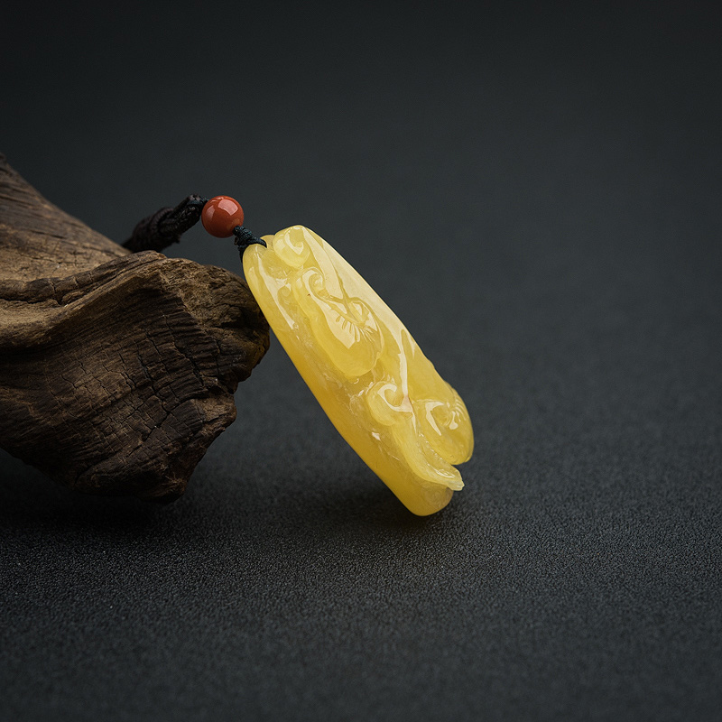 蜜蜡吊坠-红掌柜