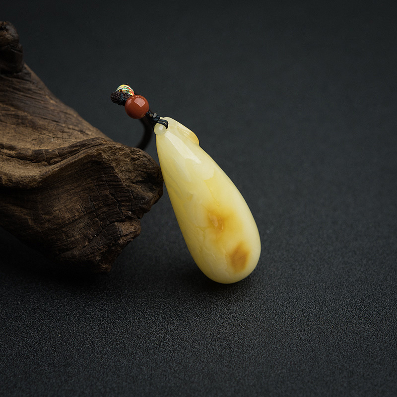 蜜蜡吊坠-红掌柜