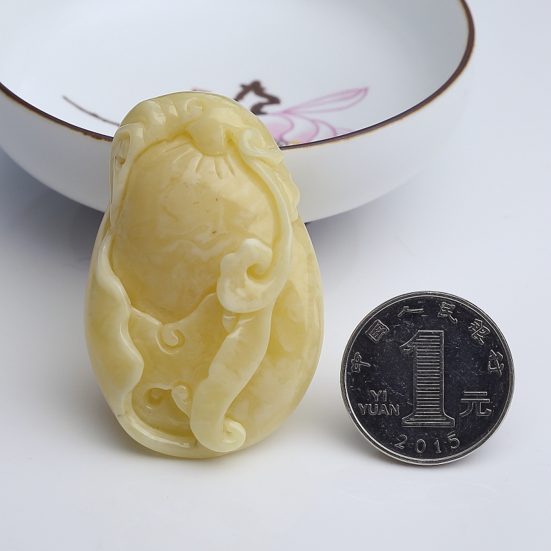 波罗的海白花蜜蜜蜡吊坠-红掌柜