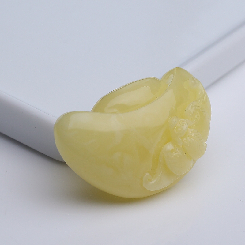 波罗的海柠檬黄蜜蜡福在眼前吊坠-红掌柜