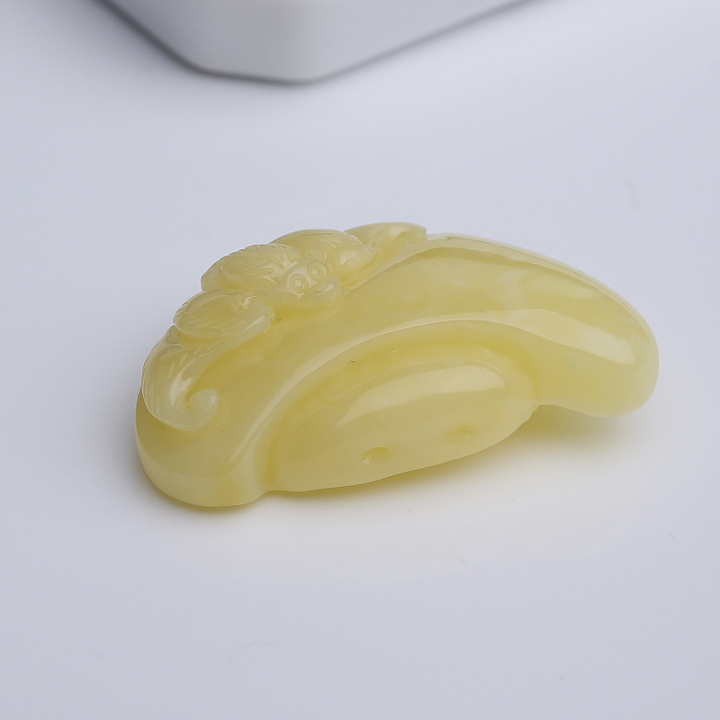 波罗的海天然柠檬黄蜜蜡吊坠-红掌柜