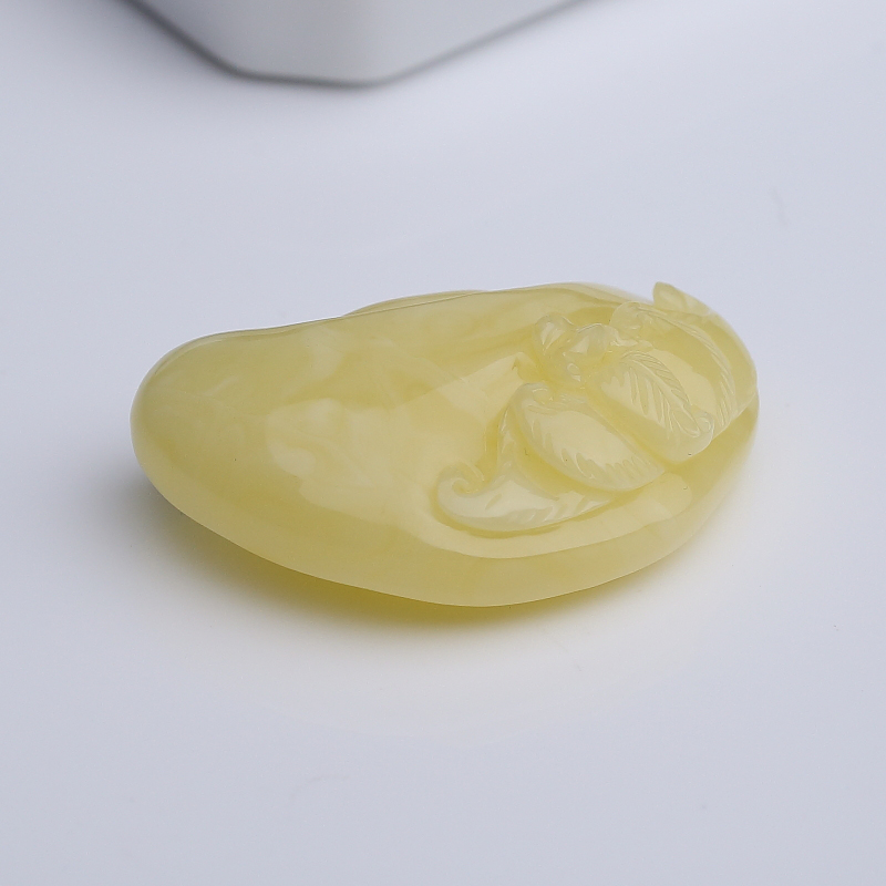 柠檬黄蜜蜡福在眼前吊坠-红掌柜