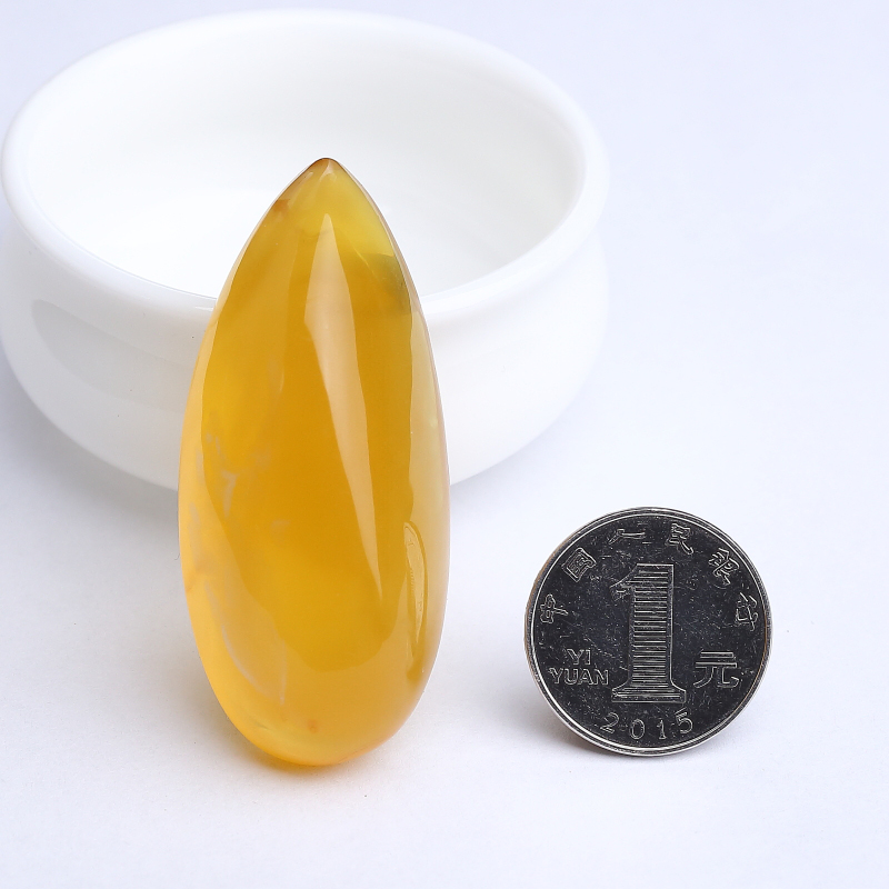 天然鸡油黄金绞蜜随形吊坠-红掌柜