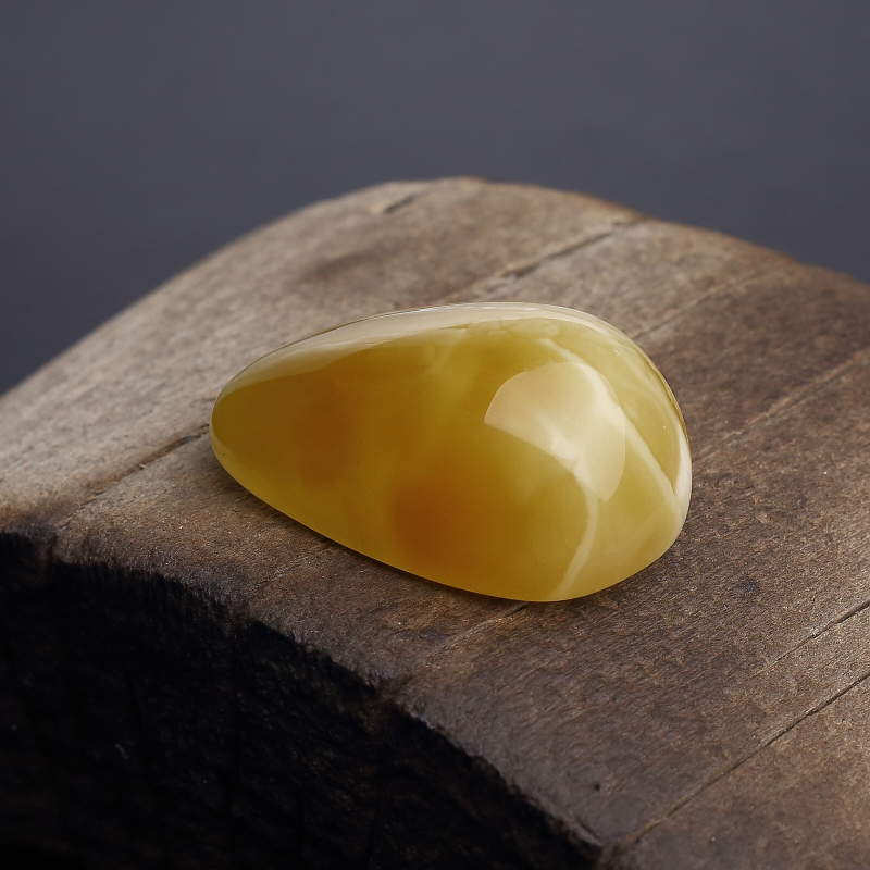 天然白花蜜蜡随形吊坠-红掌柜