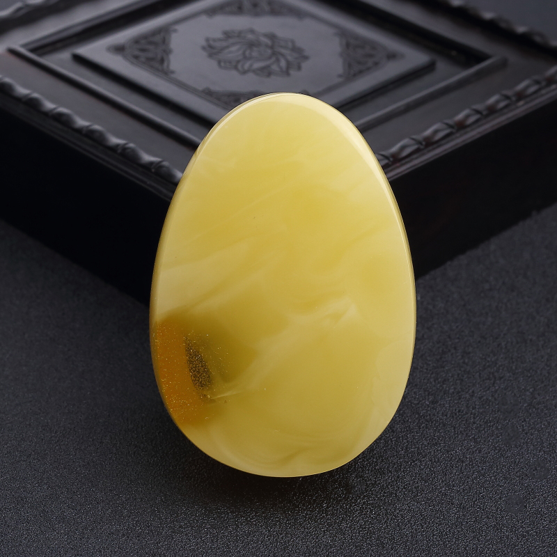 俄罗斯天然蜜蜡随形吊坠-红掌柜