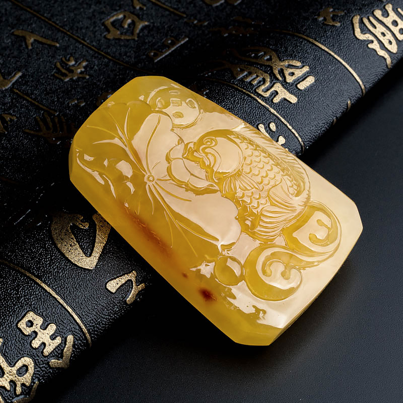 满蜜年年有余吊坠-红掌柜珠宝