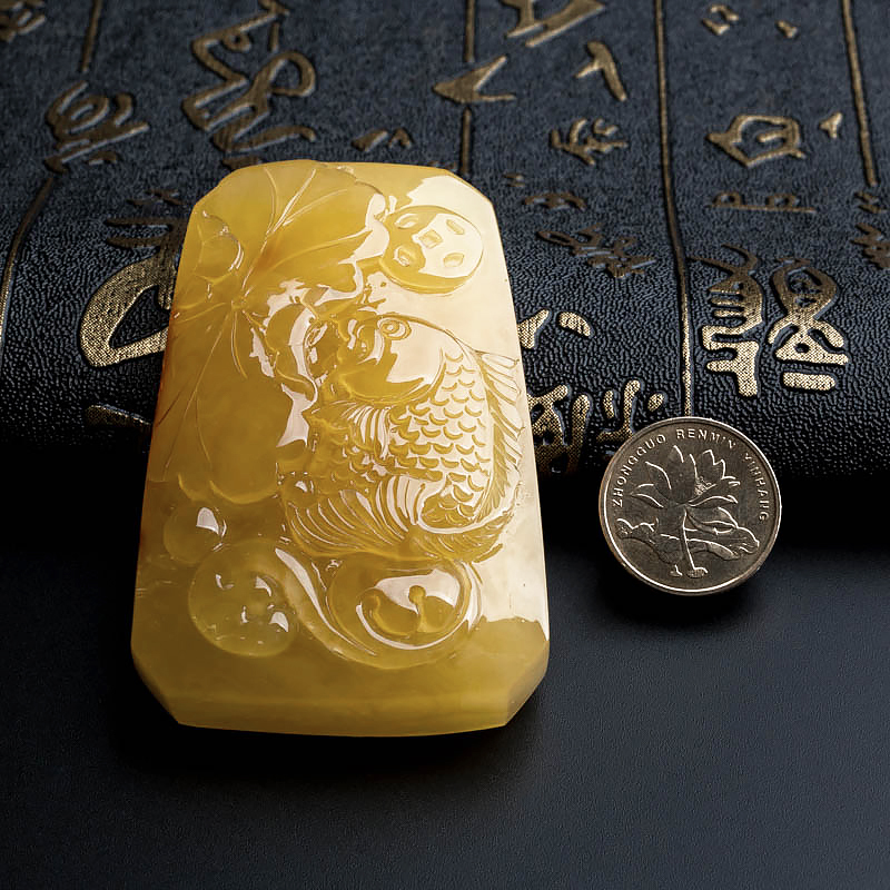 蜜蜡吊坠-红掌柜珠宝