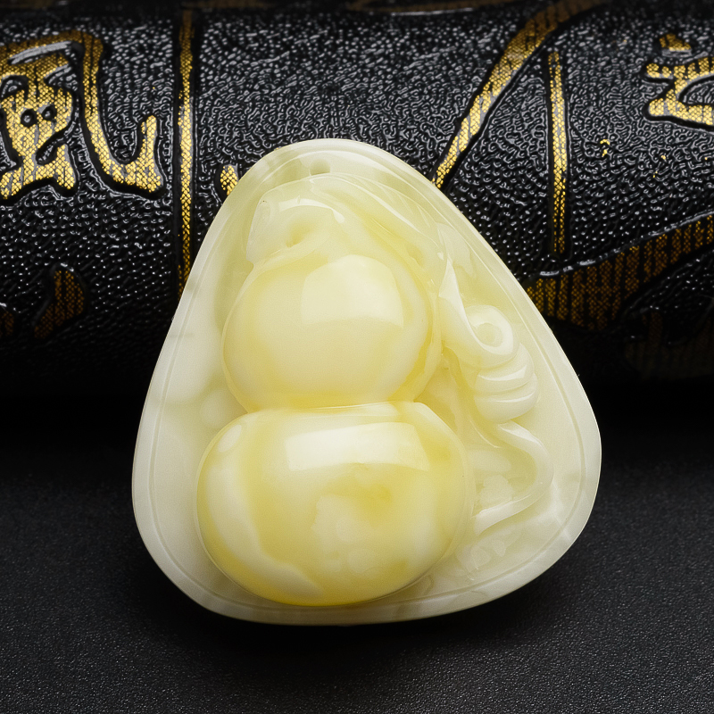 白花蜜葫芦吊坠-红掌柜珠宝